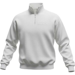 White MRS Quarter Zip Sweatshirt Bride Wedding Pullover Fleece Medium